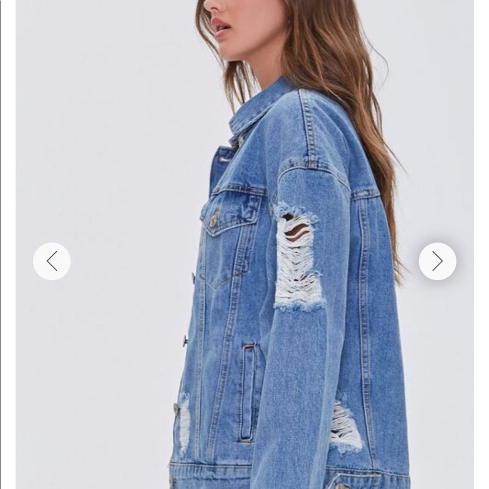 Denim Ripped Jacket - Picture 3 of 4